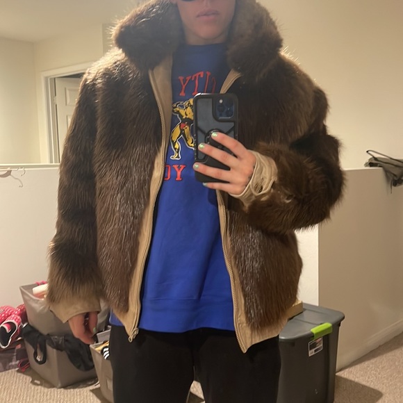 Fur/leather jacket - Picture 4 of 4